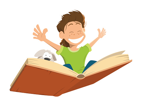 Cute big book clipart