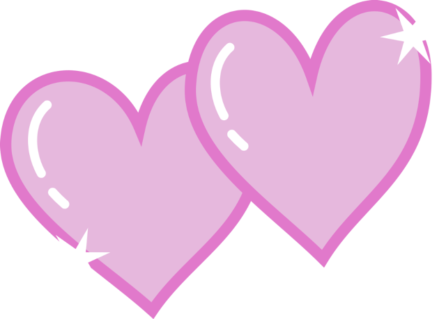 Double heart clipart images