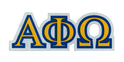 Alpha Phi Omega Reflective Vinyl Decal