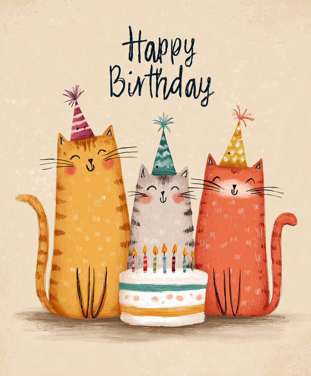 Birthday Party Cats