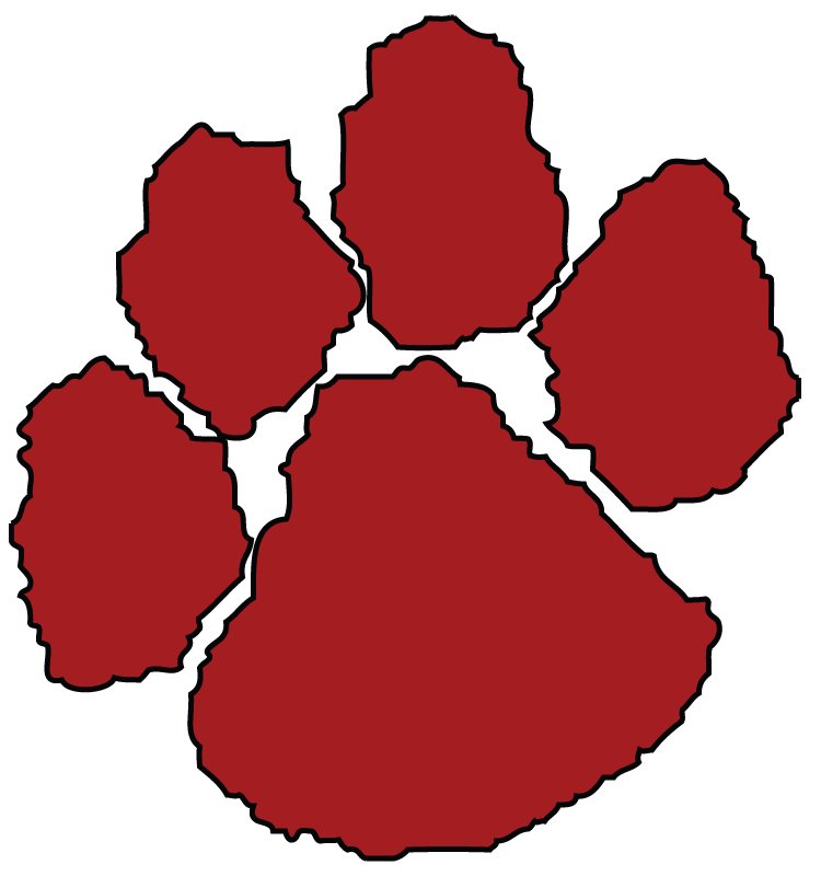 Panther Paw Print Clip Art