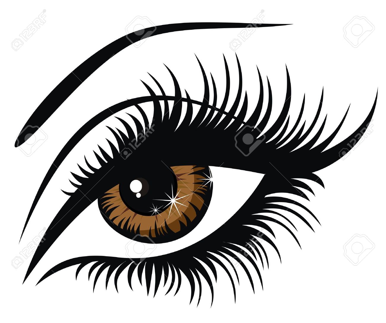 Beautiful eyes clipart