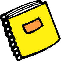 Writing Notebook Clipart