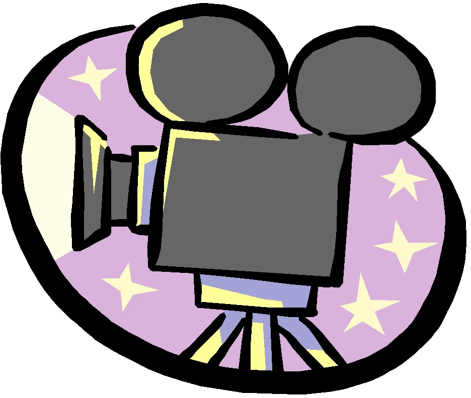 Movie night movie concessions clipart