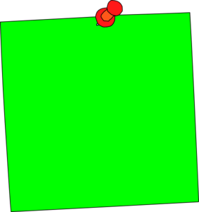 Green Sticky Ped Clip Art - vector clip art online ...