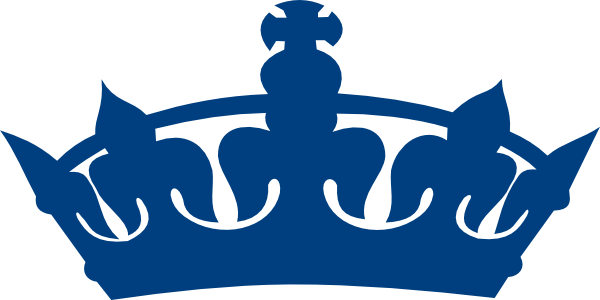 Dark blue crown clipart