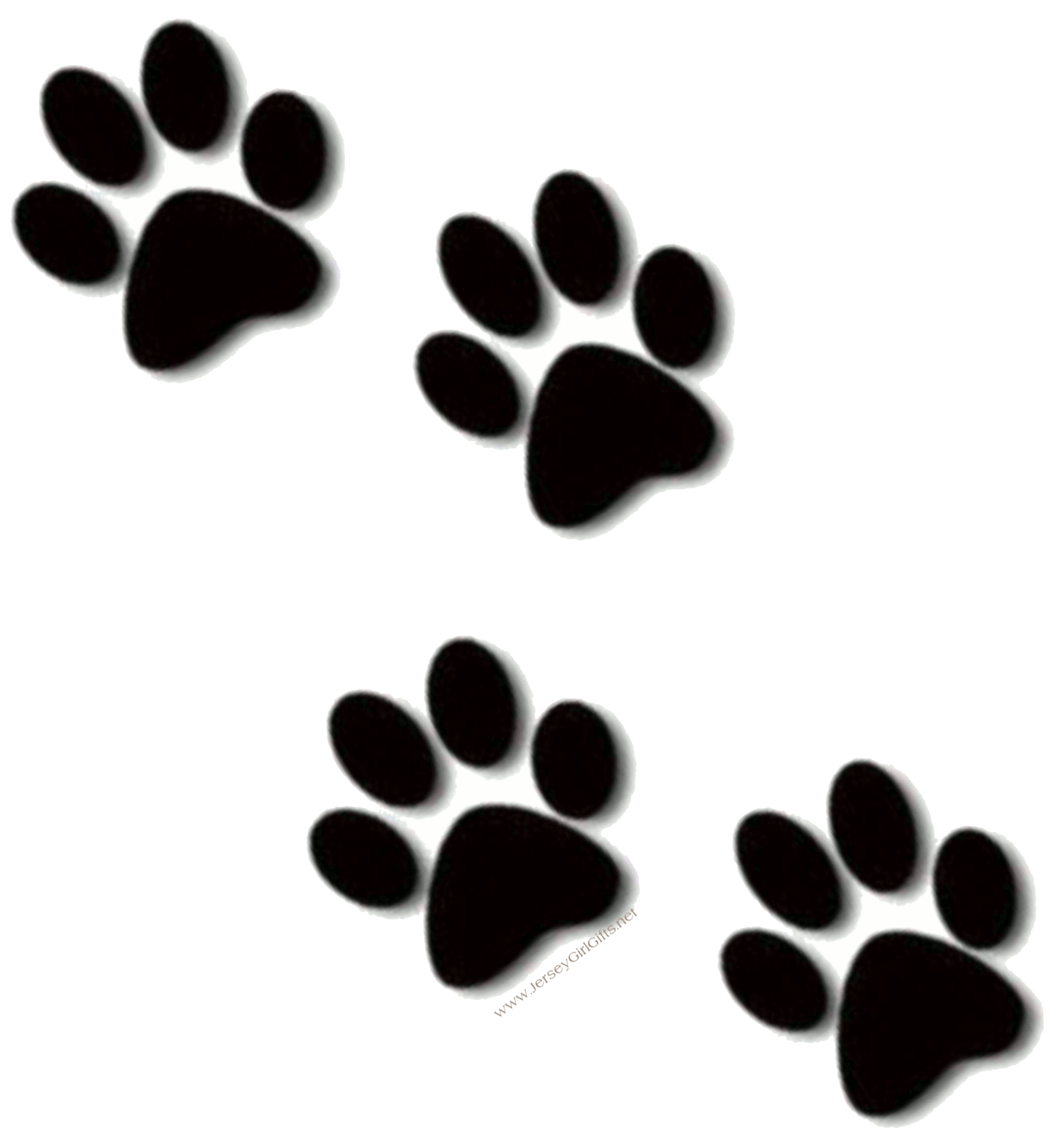 Paw print pics transparent background clipart