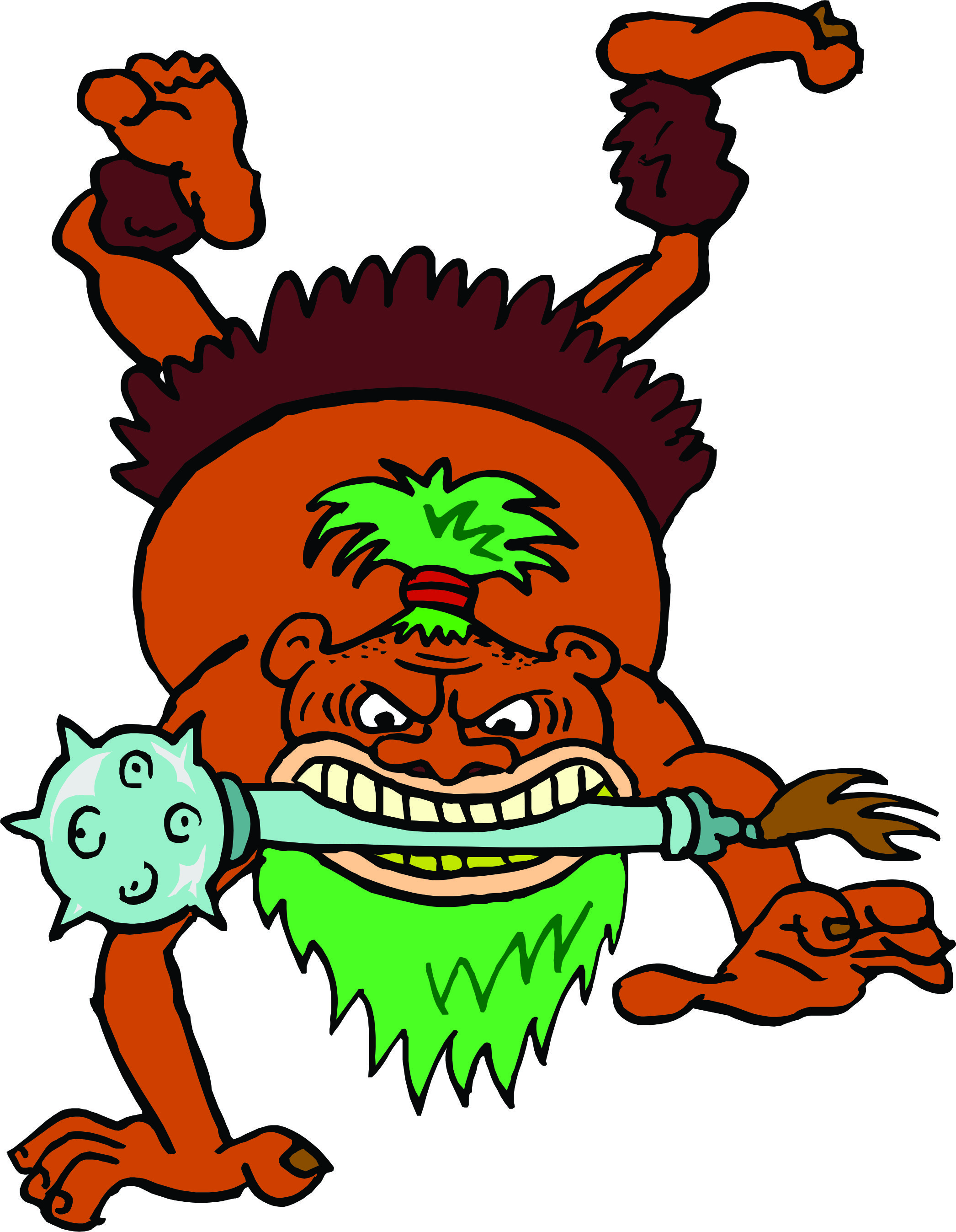 Scary Monster Cartoon | Free Download Clip Art | Free Clip Art ...