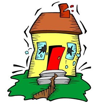 Earthquake disaster clipart