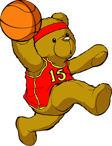 Animated Bear Playing Clipart