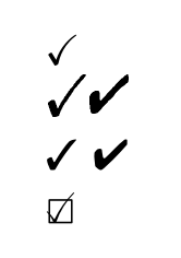 symbols - How to write checkmark in latex - TeX - LaTeX Stack Exchange