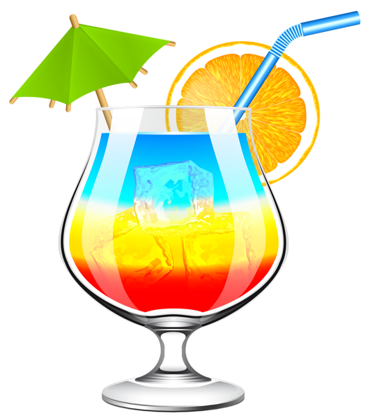 Summer Cocktail Transparent PNG Clip Art Image