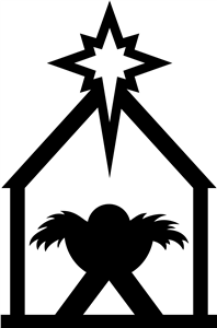 Baby jesus clipart silhouette