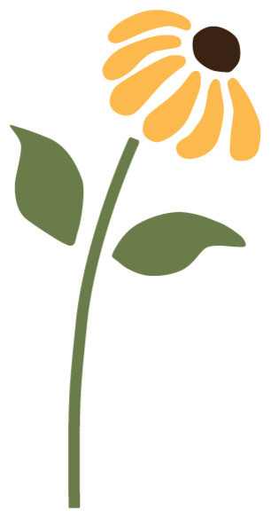 Daisy Flower Stencil 2 for Painting - Contemporary - Wall Stencils ...