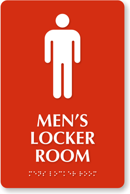Locker Room Signs - Men and Women Locker Room Signs