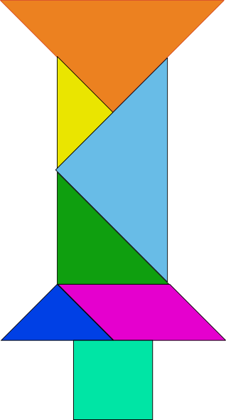 Tangram-02 clip art Free Vector