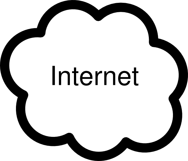 Internet-cloud clip art - vector clip art online, royalty free ...