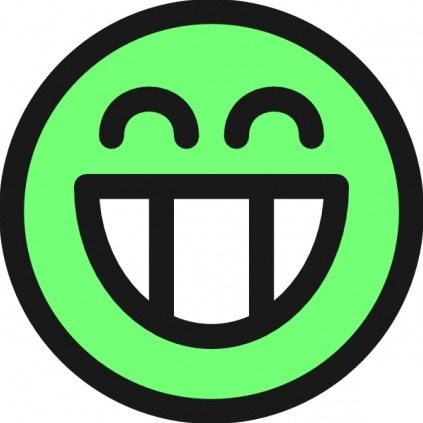 Wohnung, Grinsen und Smiley Vektor