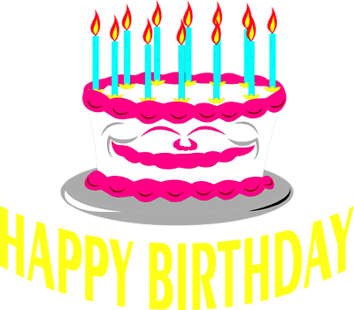 Free Stock Photos | Illustration Of A Birthday Cake And Happy ...