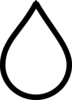 Rain Drops Outline Cloud - vector clip art online, royalty free ...