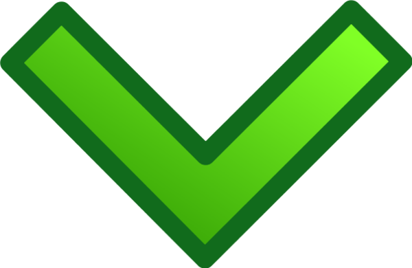 arrow pointing down - vector Clip Art