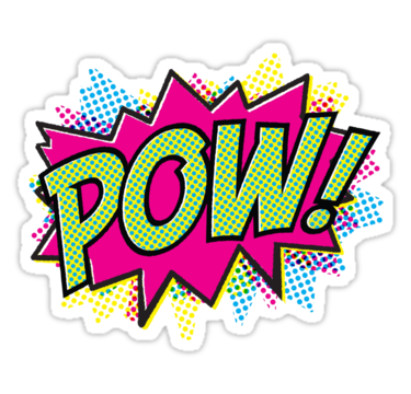 Pow" Stickers by JacksonSam | Redbubble