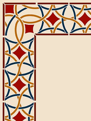 Moroccan Stencils Moroccan Border Stencil Moroccan Filigree Stencil