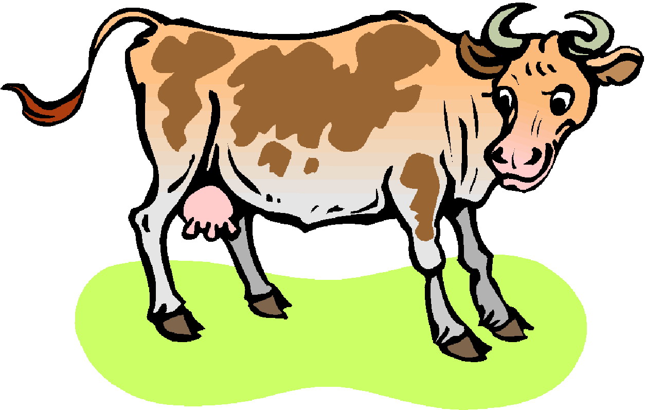 Cows Cow Bull Bulls Cattle Bovine Cartoon Animal Round Sticker