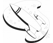 Rocket ship coloring pages