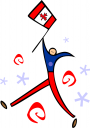 Royalty Free Canada Flag Clipart
