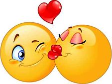 smiley kissing