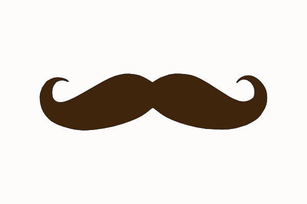 Brown Mustache Clip Art - vector clip art online ...