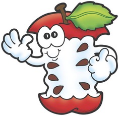 Apple Core Left | Product Detail | Scholastic Printables
