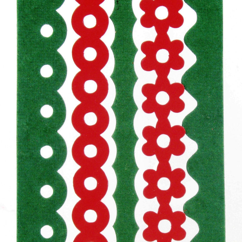 Hobbycraft Christmas Paper Borders 12 Pack Red | Hobbycraft