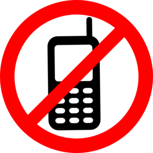 No Texting Allowed Sign clip art - vector clip art online, royalty ...