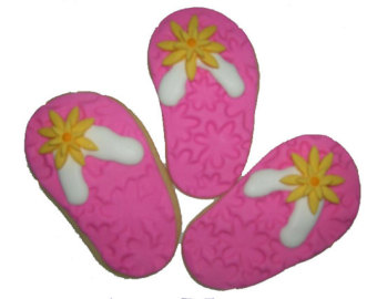 flip flop cookies