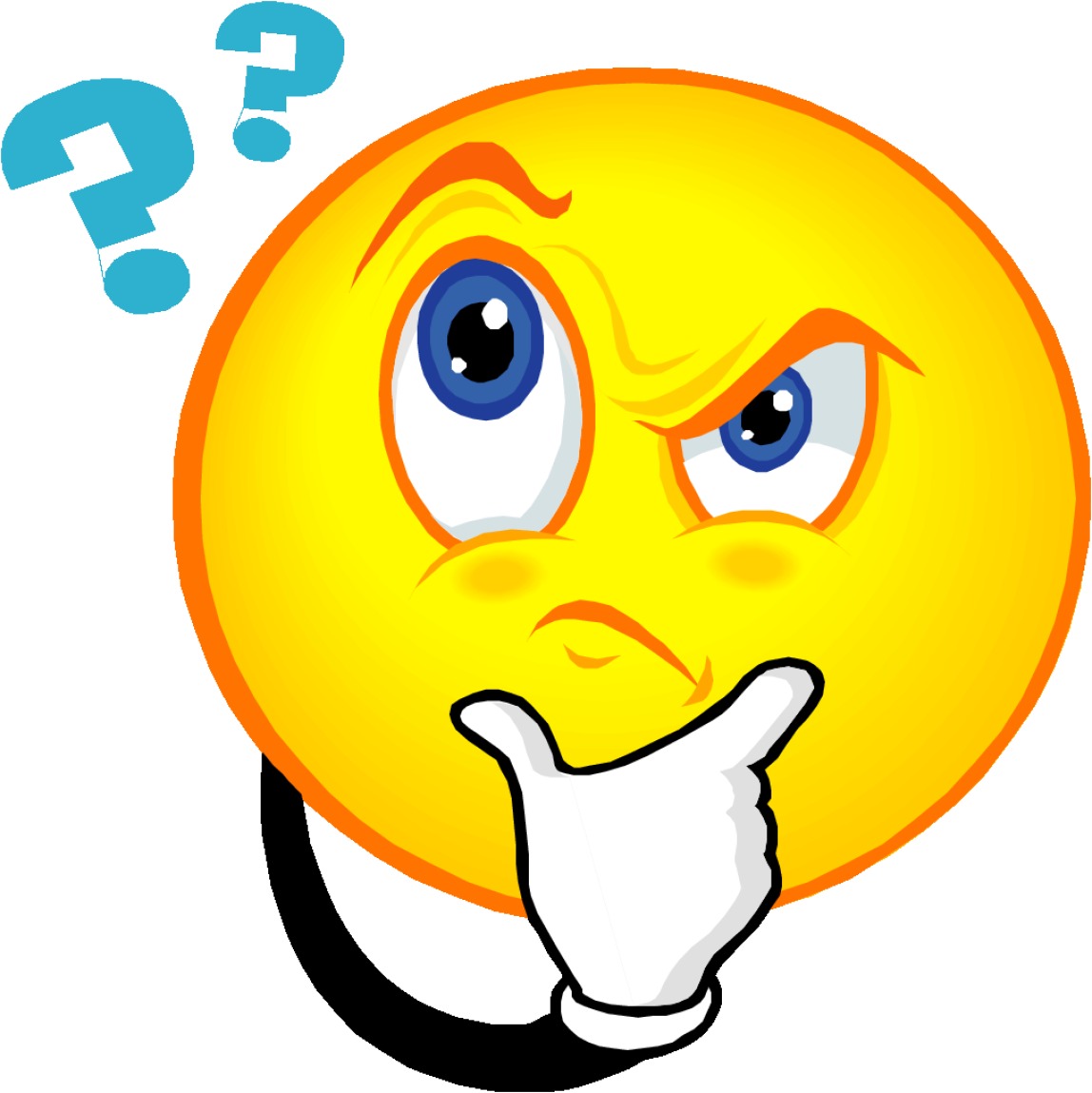 Thinking Smiley Face Clipart