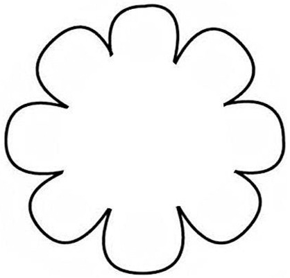 Best Photos of 7 Petal Flower Template - 8 Petal Flower Template ...