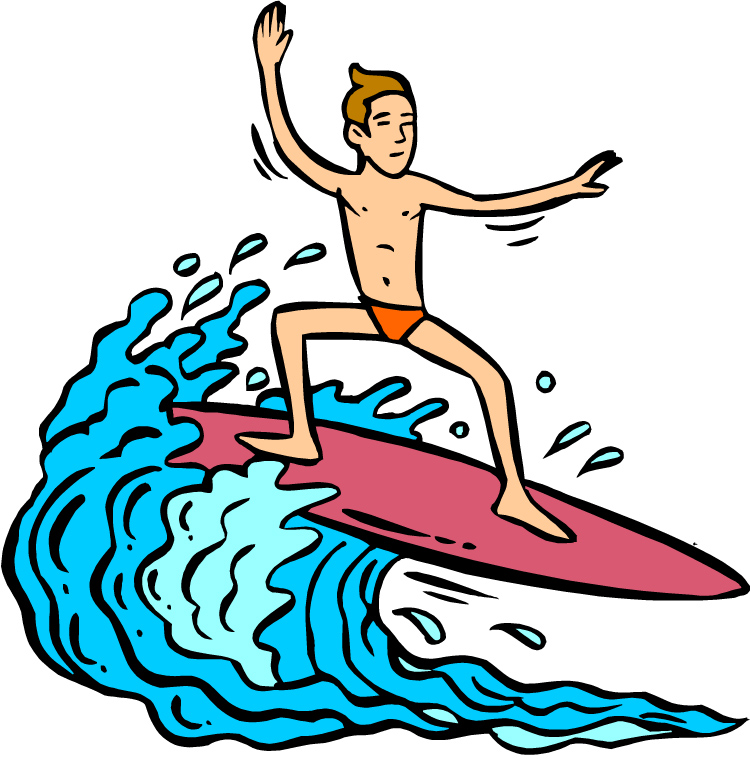 Surfing Clipart