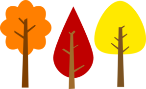 Fall trees clip art