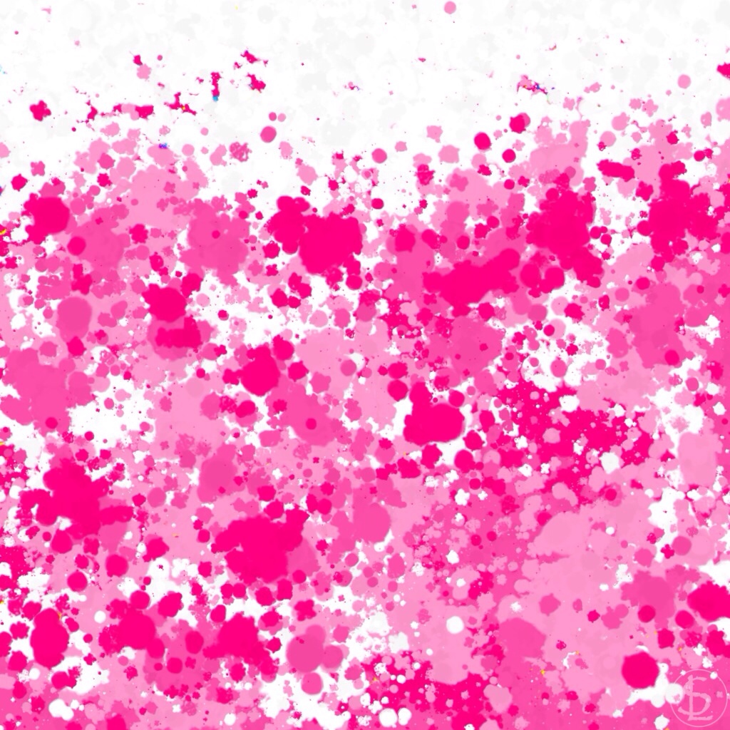 pink splatter paint