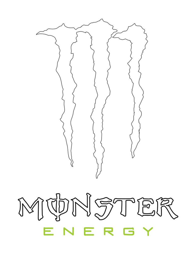 Monster Energy para colorear