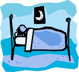Going to bed clipart