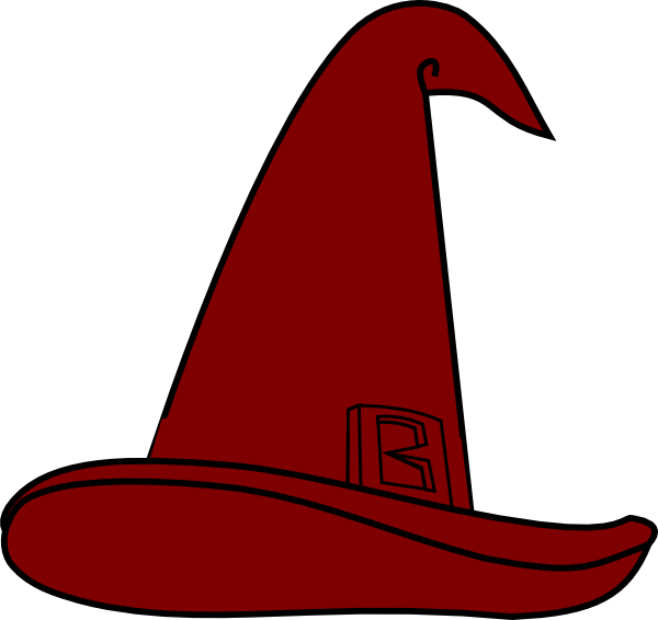 Wizard Hat Brown Clip Art - vector clip art online ...