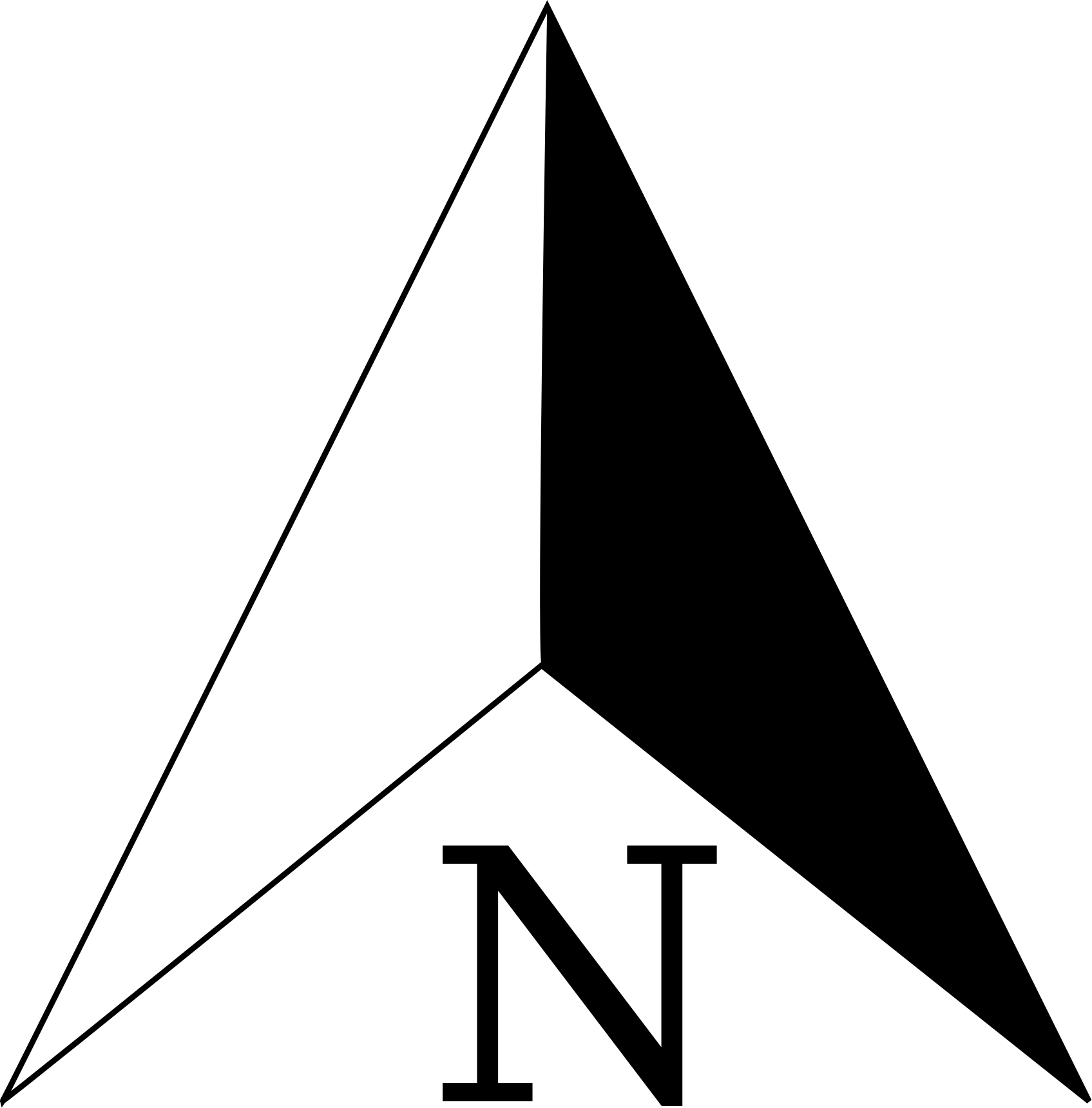 Clipart - Compass Arrow