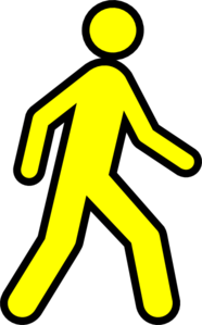 Pix For > Human Outline Walking