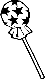 Lollipop black and white clipart - ClipartFox