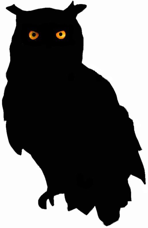 Owl Silhouette | Drawing Owls, Tree ...