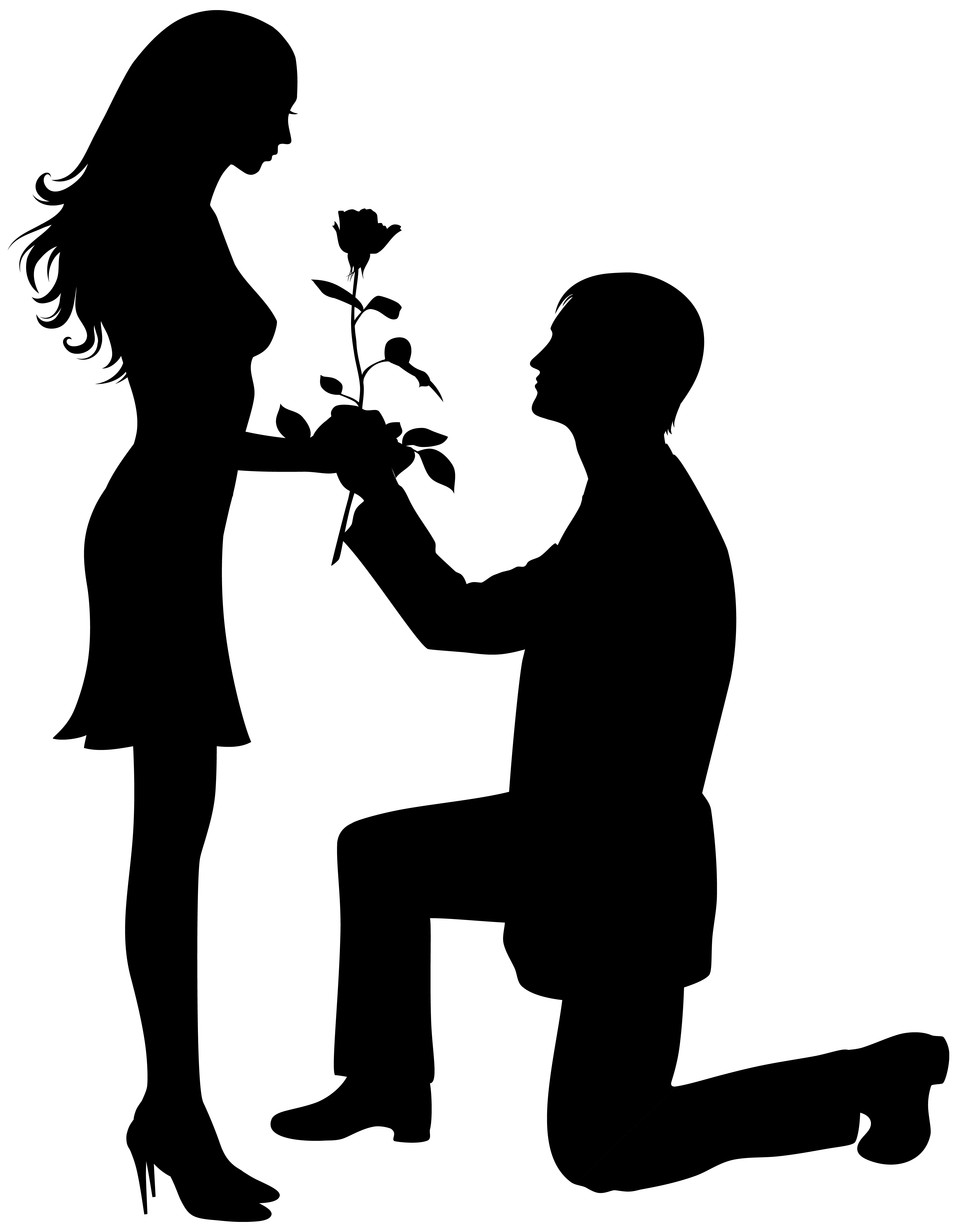 Valentine Silhouettes PNG Picture