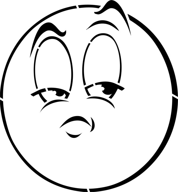Face Stencils - ClipArt Best